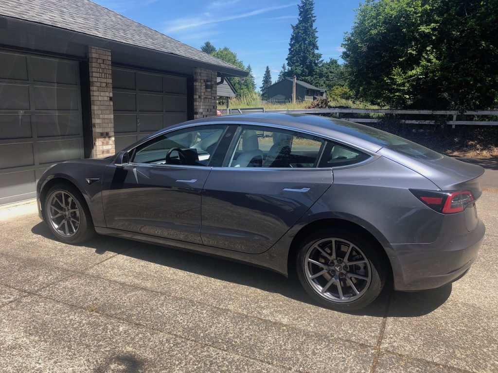 model 3 2018 midnight silver 2acce only used tesla model 3 2018 midnight silver