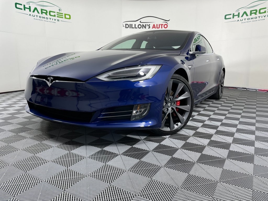 Model S Blue Ev Only Used Tesla