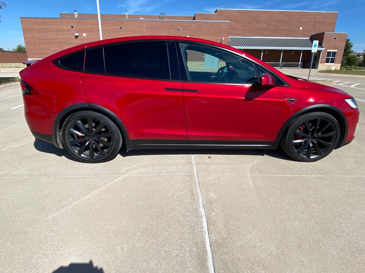 2016 / Model X / P90DL / Red OMVF7 Sell Your Tesla Only Used Tesla
