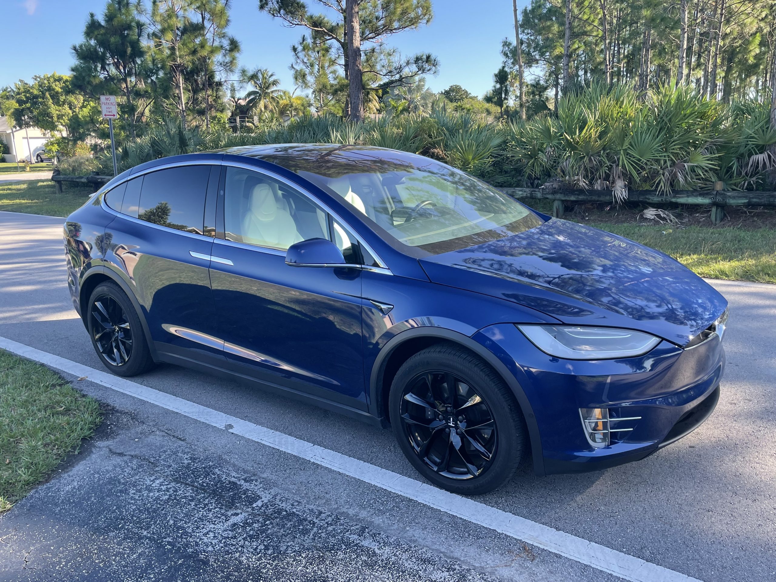 2020 / Model X / Long Range (Raven) / Deep Blue Metallic PIM8Q Sell