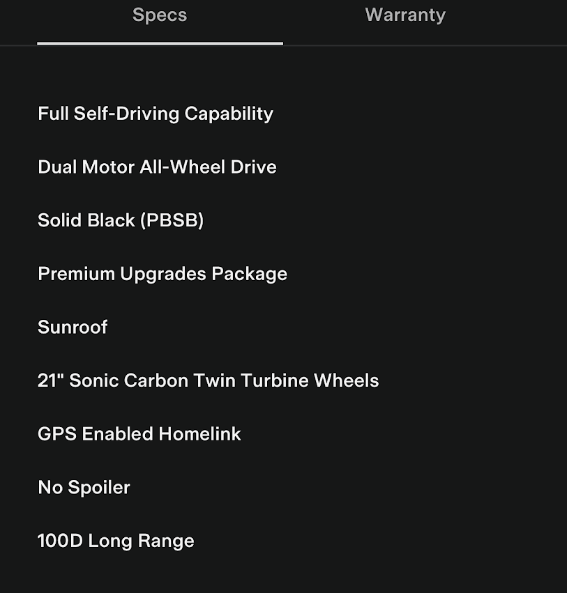 2018 / Model S / 100D / Black - Q5BFL | Sell Your Tesla | Only Used Tesla