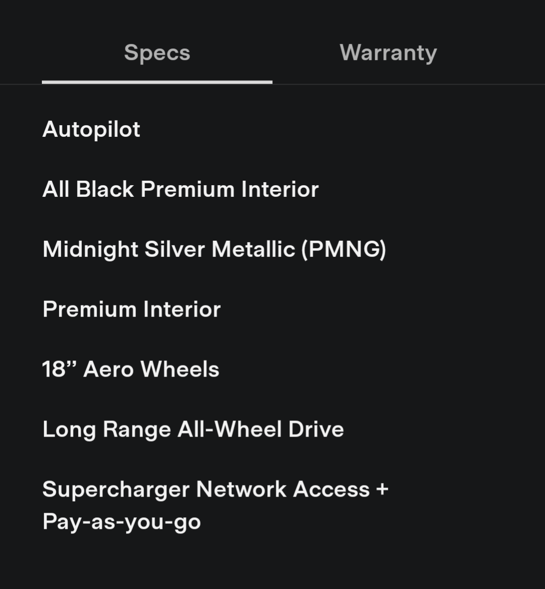 2022 / Model 3 / Long Range AWD / Midnight Silver Metallic MQ2E7