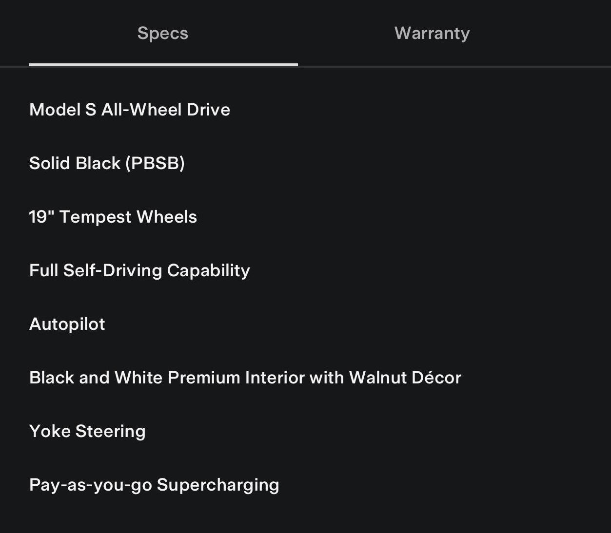 2022 / Model S / Long Range AWD / Black 2U1PD Sell Your Tesla Only Used Tesla