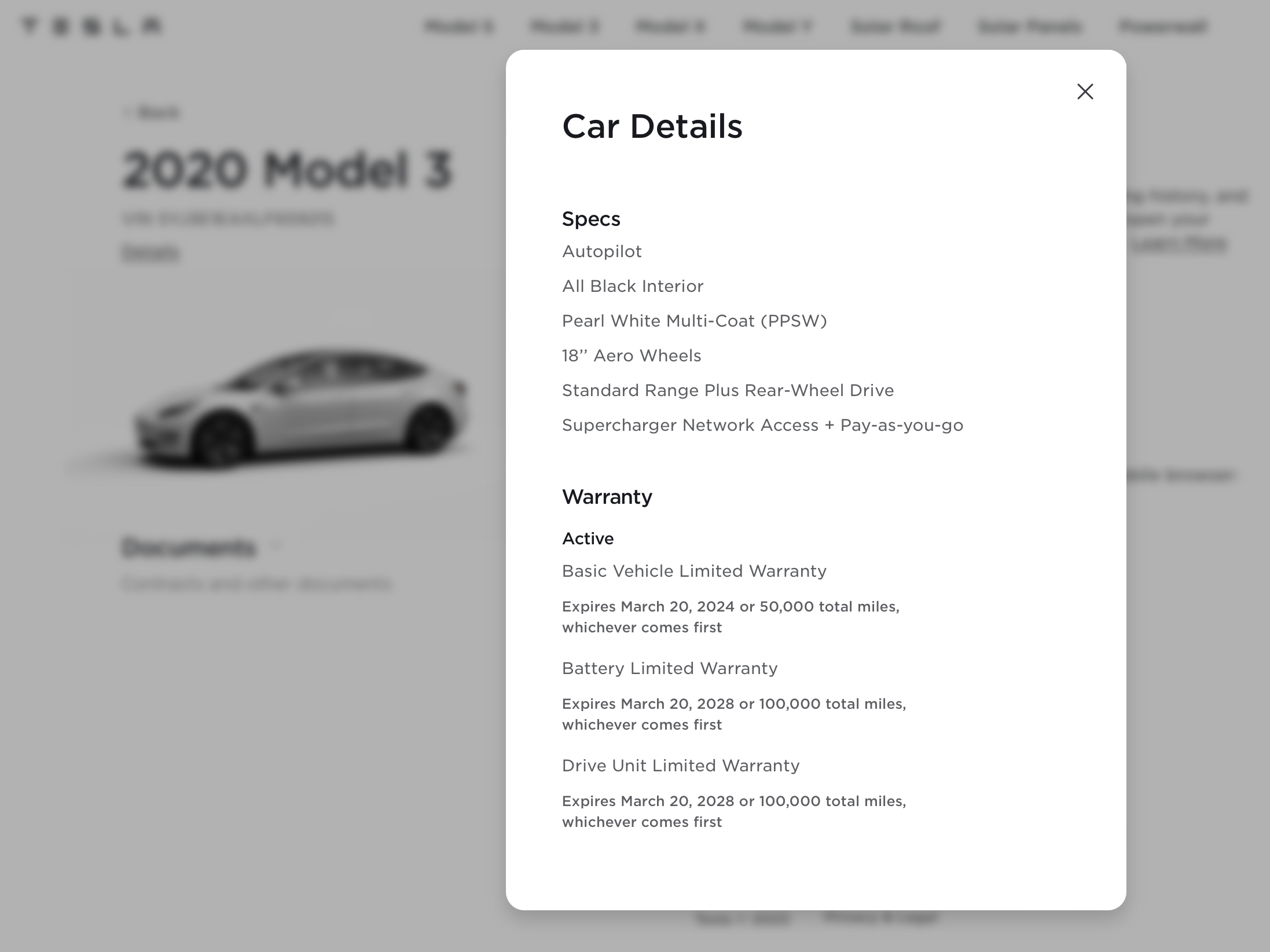 2020 / Model 3 / StandardRangePlus / Pearl White MultiCoat ZHLY4