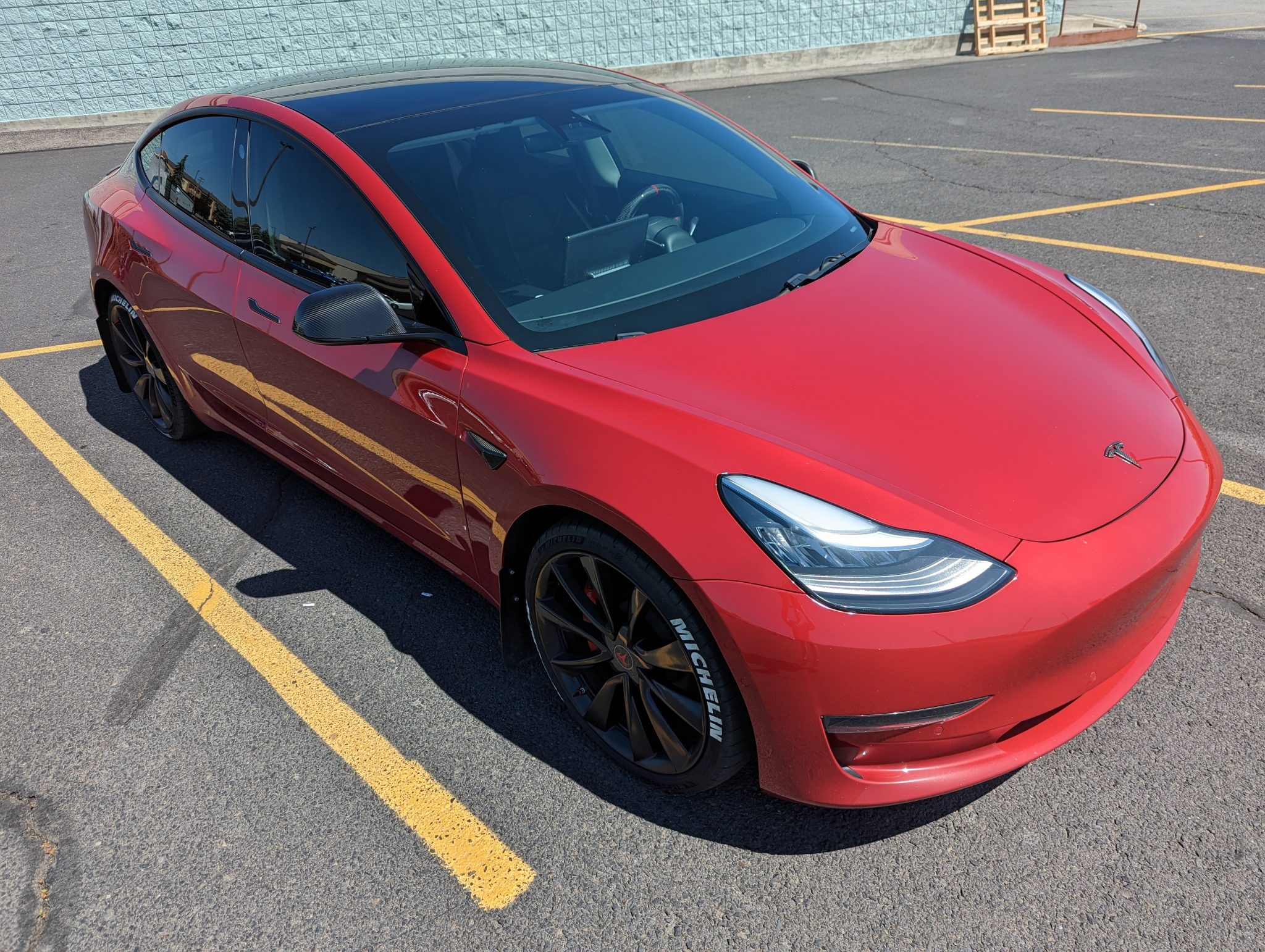 2019 / Model 3 / Long Range AWD Performance / Red Multi Coat YNLT7 Sell Your Tesla Only